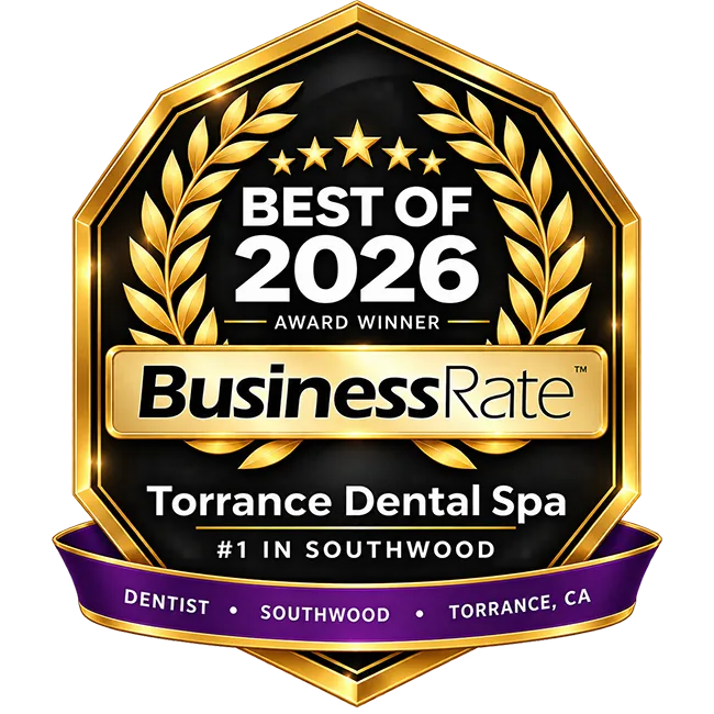 BusinessRate Best of 2026 award winner — Torrance Dental Spa, ranked #1 dentist in Southwood, Torrance, CA