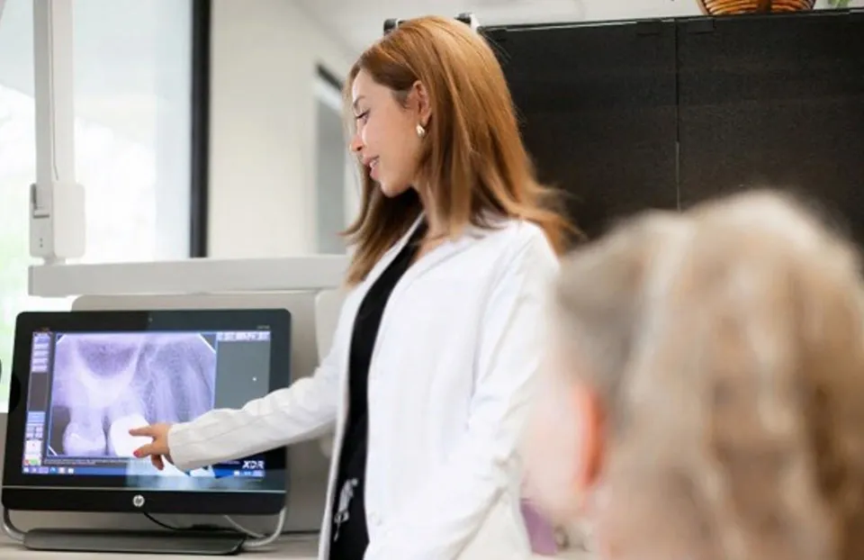 A patient with Dr. Maral Ranjbar at Torrance Dental Spa