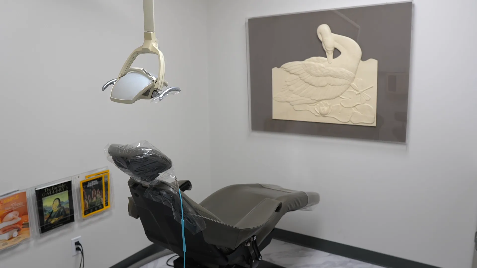 A treatment chair in one of our operatories